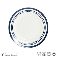 Prato de jantar de porcelana de 26,5 cm com design de estilo Pop Decal